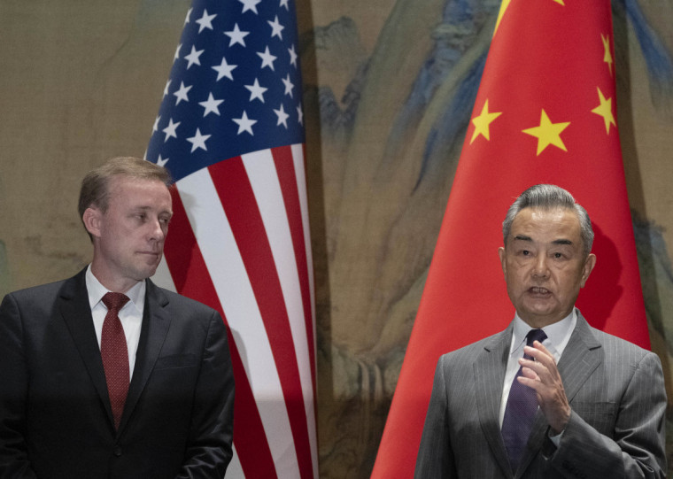 Wang e Sullivan "discutiram uma nova rodada entre os dois chefes de Estado
