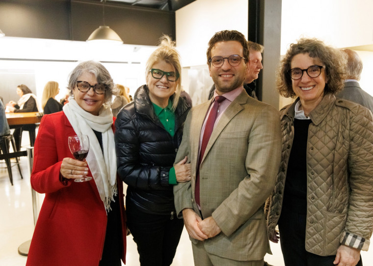 Vera Lannes, o cônsul-geral da Itália, Valerio Caruso, e Leila Castellan