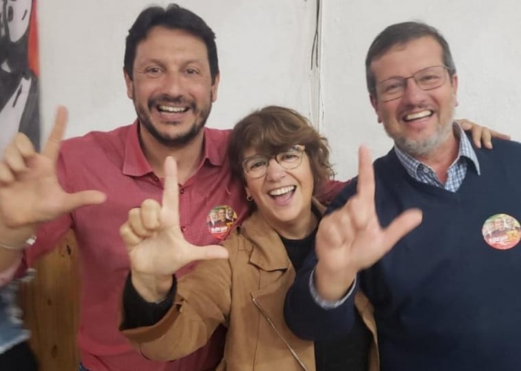 Halley de Souza (à esquerda) será substituído na chapa pela professora Darlene Pereira