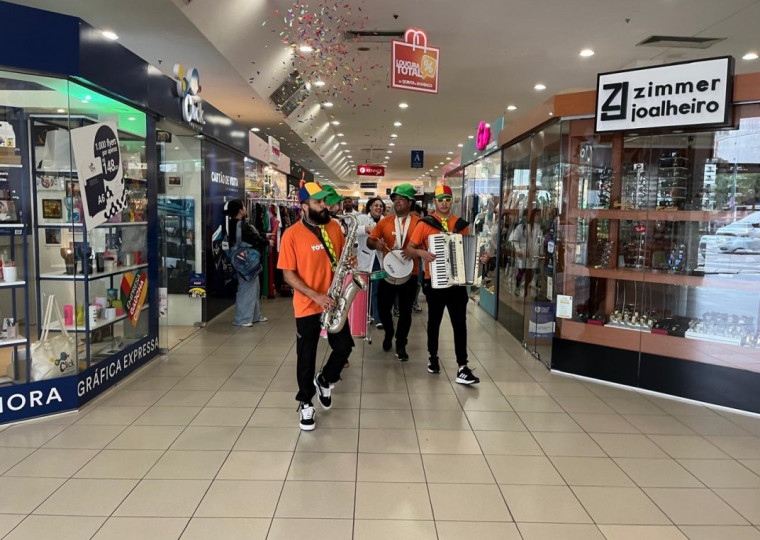 Campanha no Shopping Total foi marcada por ações que buscaram atrair a clientela