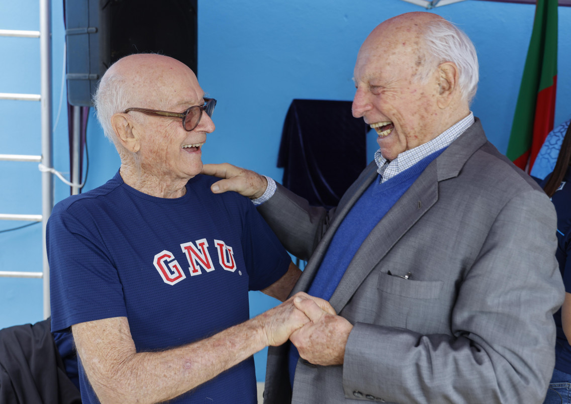 Os amigos Anton Karl Biedermann e Jorge Gerdau Johannpeter  | JO&Atilde;O MATTOS/DIVULGA&Ccedil;&Atilde;O/JC