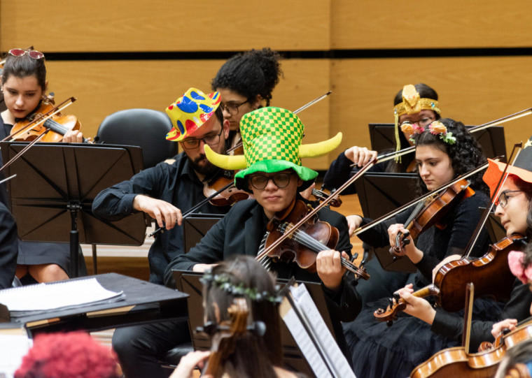 A Orquestra da Escola da OSPA realiza apresentações lúdicas para estudantes do Ensino Fundamental na quarta (2) e quinta (3)