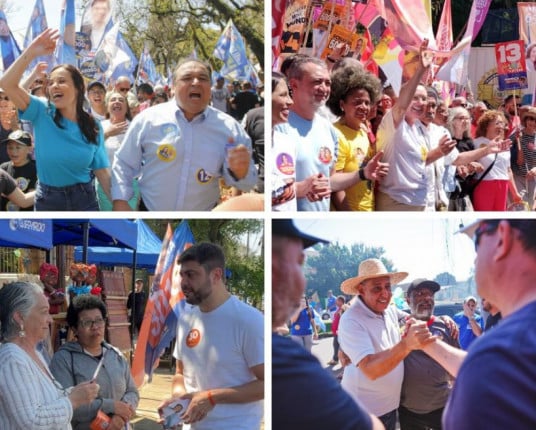 Com sol, último domingo da campanha mobiliza militância de candidatos em Porto Alegre