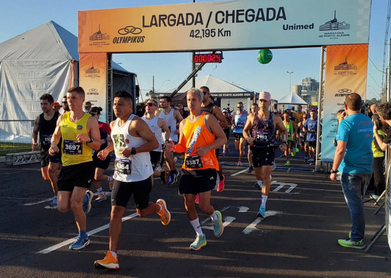 A largada ocorreu em frente ao BarraShoppingSul, na Av. Diário de Notícias