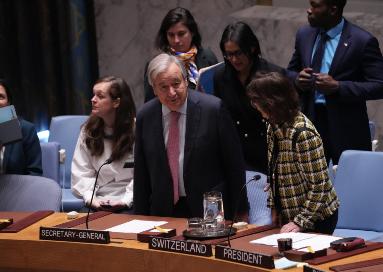 Guterres &eacute; persona non grata em solo israelense, declarou o pa&iacute;s
