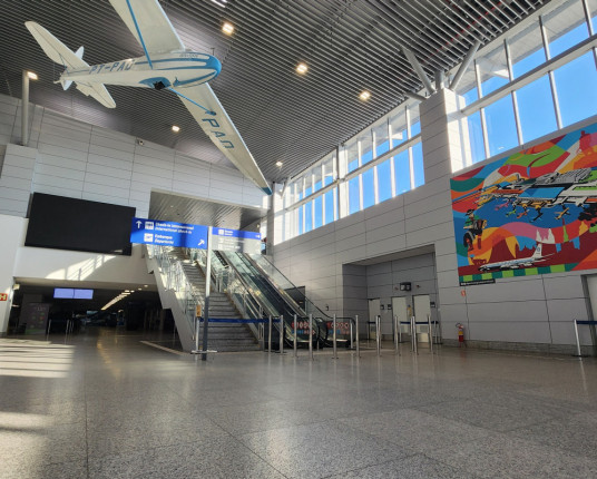 Faltando 18 dias para a reabertura, Aeroporto Salgado FIlho tem 85% das obras concluídas