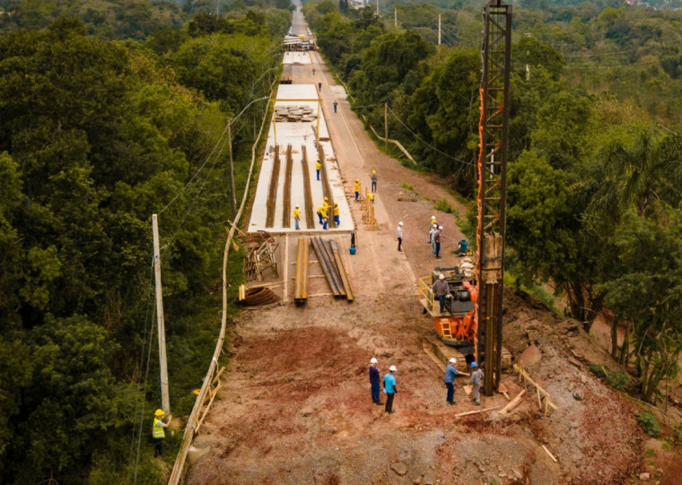 No Vale do Taquari, região fortemente atingida, ponte sobre o Rio Forqueta é aguardada para dezembro