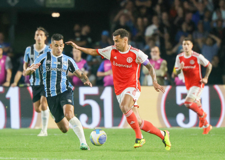 No último clássico Gre-Nal disputado ano passado, vitória do Inter por 1 a 0 pelo Brasileirão