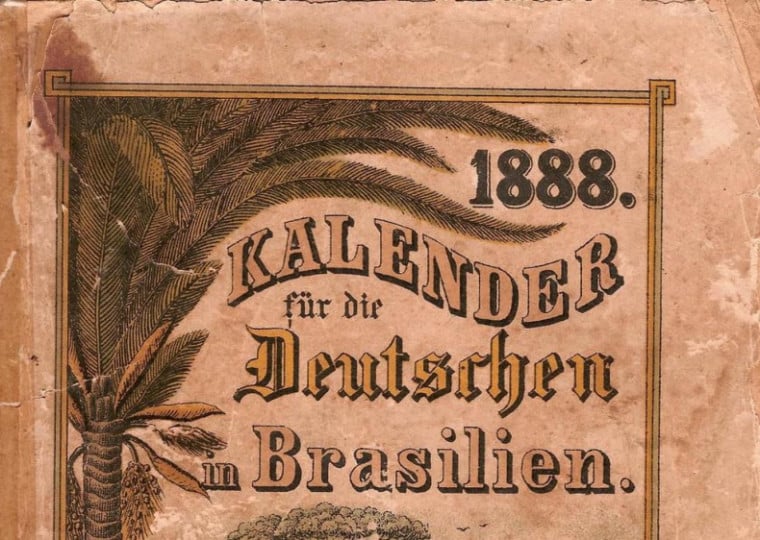 Almanaque em língua alemã publicado no século XIX, para as colônias e cidades alemãs no sul do Brasil