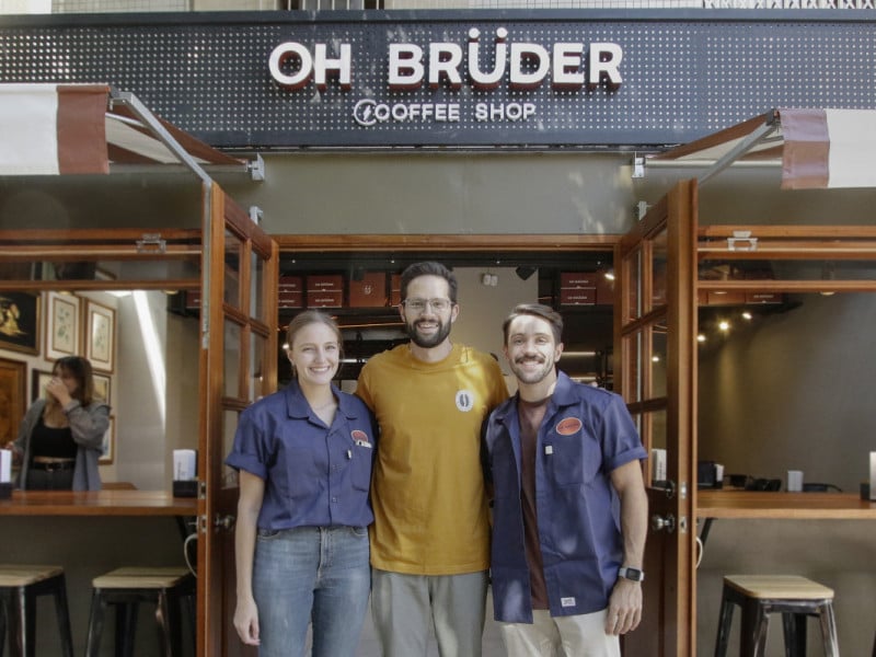 Eduardo, João e Pedro são responsáveis pela Oh Brüder do Bom Fim Foto: THAYNÁ WEISSBACH/JC