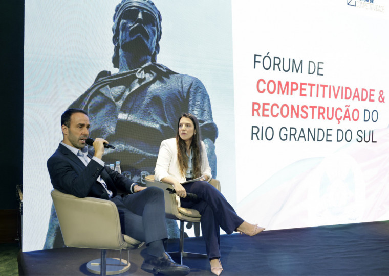 Eduardo Fernandez e Carla Marinho, do Centro de Liderança Pública, destacaram ambiente de negócios cada vez melhor no Estado