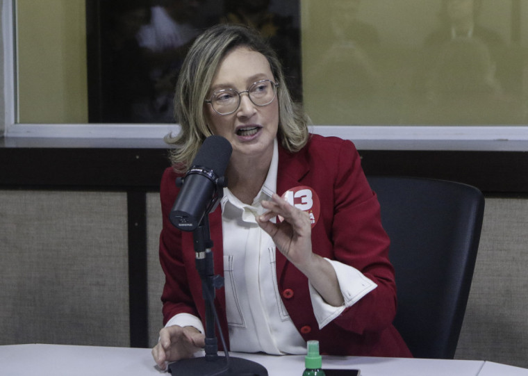 Durante entrevisa, a candidata também comentou união entre PT e PSOL em São Paulo