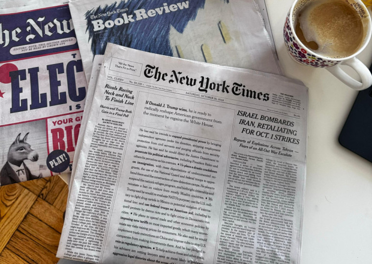 Em 26 de outubro, assinantes receberam edição com editorial do New York Times contra Trump