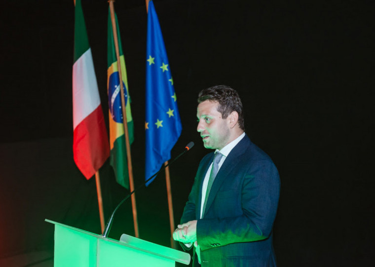 C&ocirc;nsul-Geral da It&aacute;lia em Porto Alegre, Valerio Caruso, participou da abertura do evento