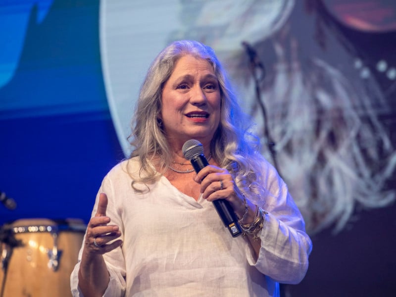 Cristina Franco, presidente do Conselho  da  ABF  durante a confer&ecirc;ncia Foto: Keiny Andrade//Divulga&ccedil;&atilde;o/JC