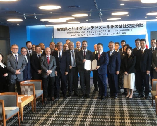 Província-irmã do RS ensina método japonês para contenção de cheias