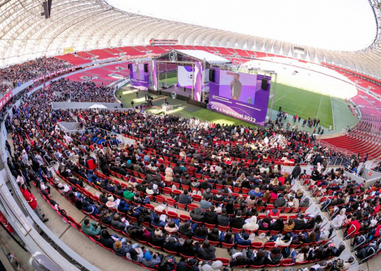 O 'Crie o Impossível' acontece no estádio Beira-Rio nesta quinta-feira