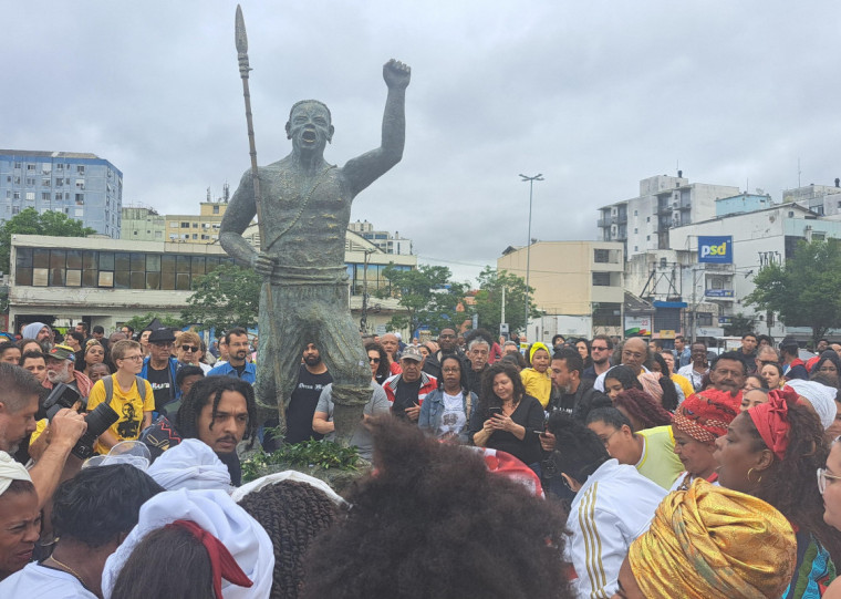 Foi inaugurada nesta semana a estátua de Zumbi dos Palmares na Cidade Baixa