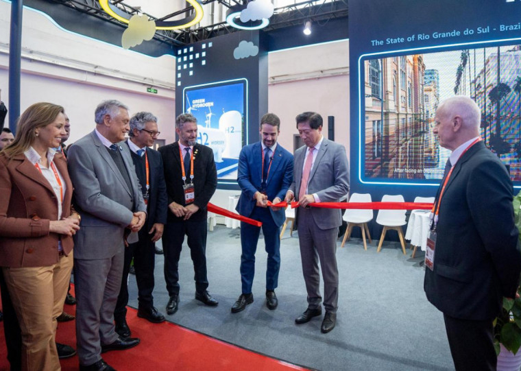 Espaço foi inaugurado nesta terça-feira na Feira Internacional de Cadeias de Suprimentos da China