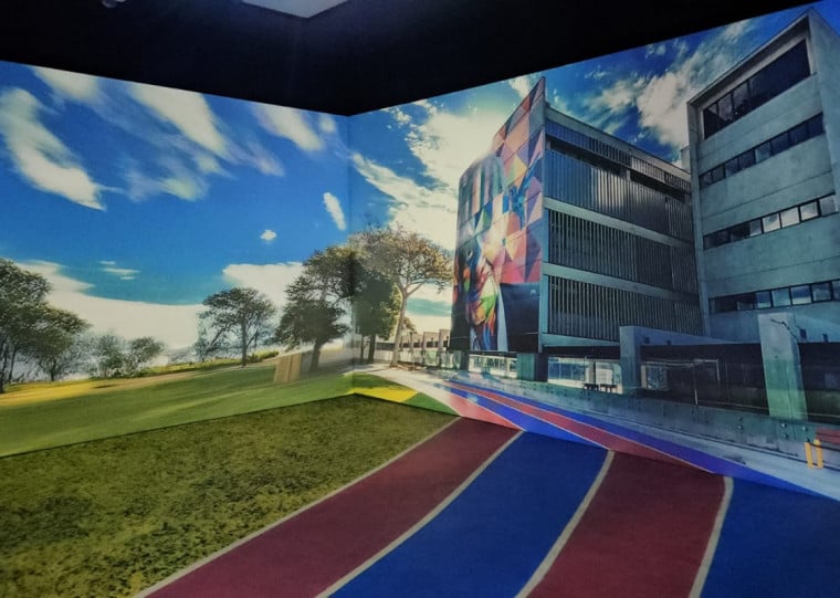 O ambiente batizado de Start Farroupilha permite projeções e recursos de áudios