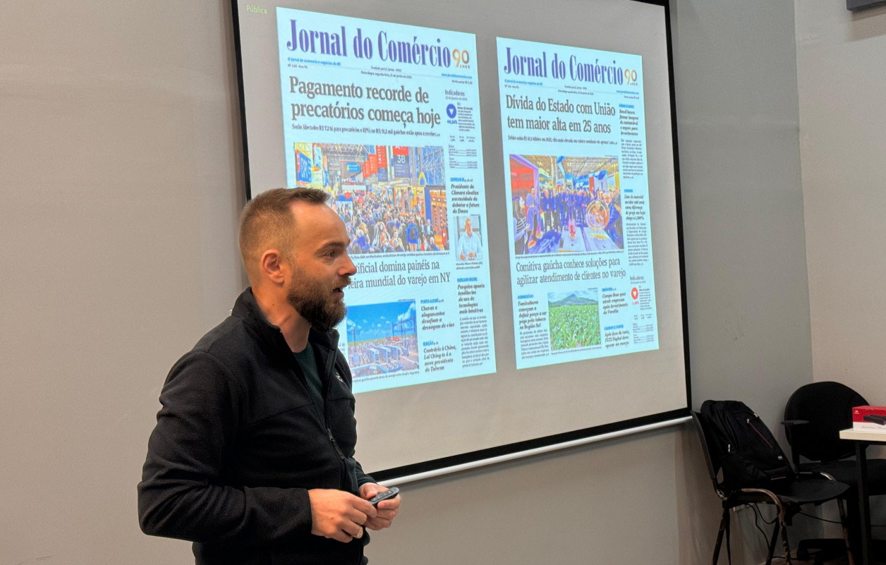 Zort&eacute;a, do Sebrae-RS, citou as oportunidades para os lojistas e destacou a cobertura do JC | PATR&Iacute;CIA COMUNELLO/ESPECIAL/JC