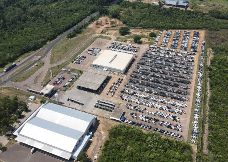 Carros fabricados pela Toyota na Argentina entram no Brasil por Guaíba