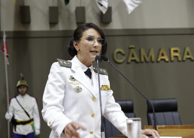 Comandante Nádia, presidente da Câmara de Vereadores de Porto Alegre