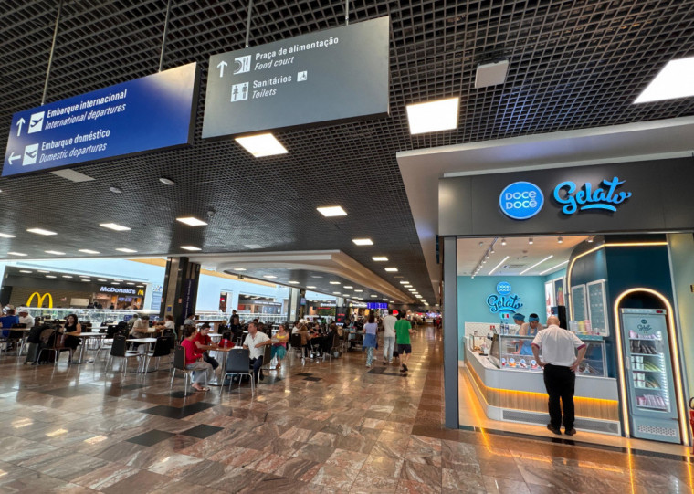 Doce Docê abriu no Aeroporto Salgado Filho como primeira gelateria da marca