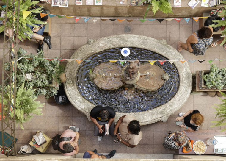 Projetos como o Dia do Leitor (foto), Clube de Leitura e BPE Ac&uacute;stico ajudam a movimentar espa&ccedil;os internos da Biblioteca
