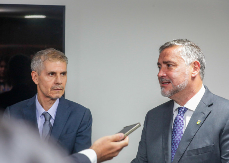 Publicitário Sidônio Palmeira (e) assumirá o cargo de Paulo Pimenta 