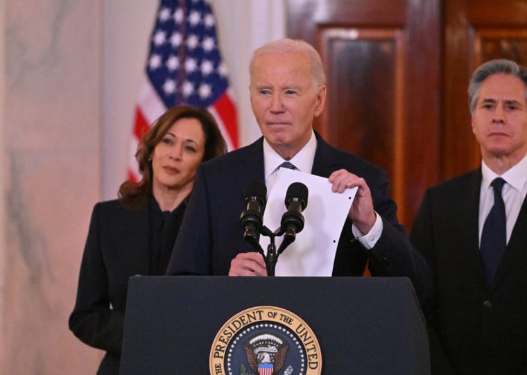 Biden afirmou que este é o "fim permanente da guerra" e foi ameno na disputa pelo crédito do êxito, ao contrário de Trump