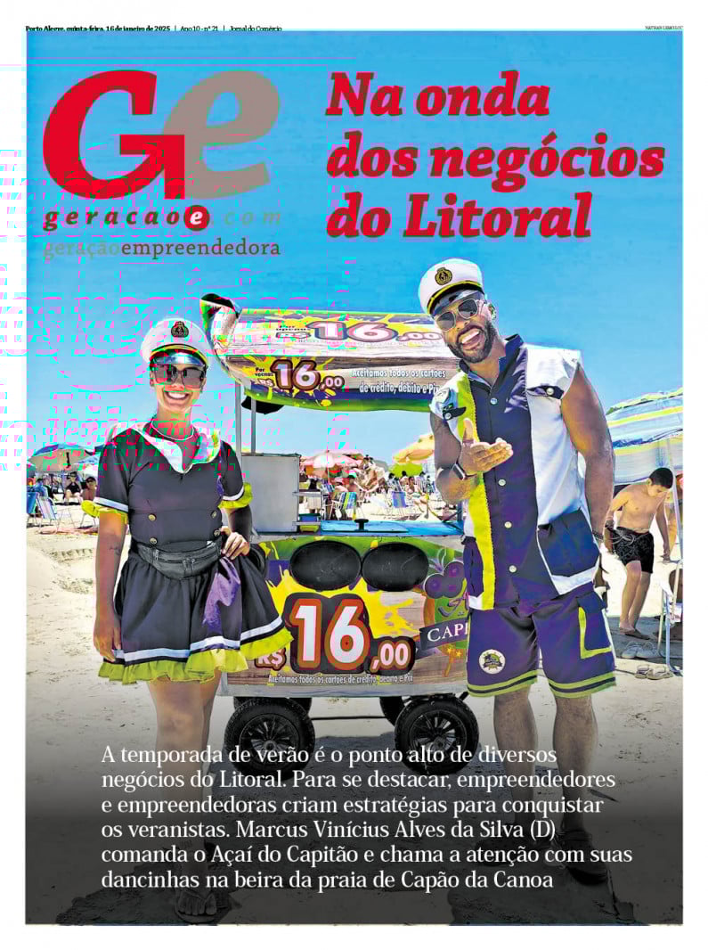 Confira a capa do Gera&ccedil;&atilde;oE desta quinta-feira, 16 de janeiro Foto: REPRODU&Ccedil;&Atilde;O/JC<br />Foto: REPRODU&Ccedil;&Atilde;O/JC