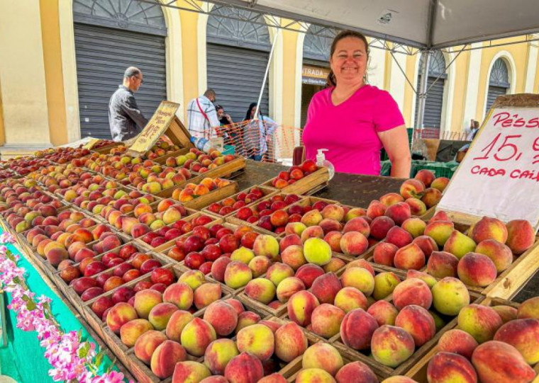 Frutas e flores serão comercializadas até o dia 15 de fevereiro no Largo Glênio Peres, em Porto Alegre