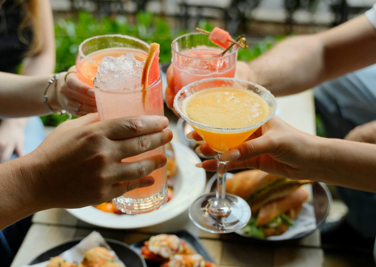 Margaritas na varanda do Press