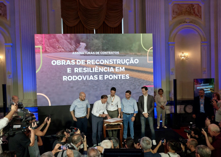 Anúncio da contratação das obras foi feito no Palácio Piratini