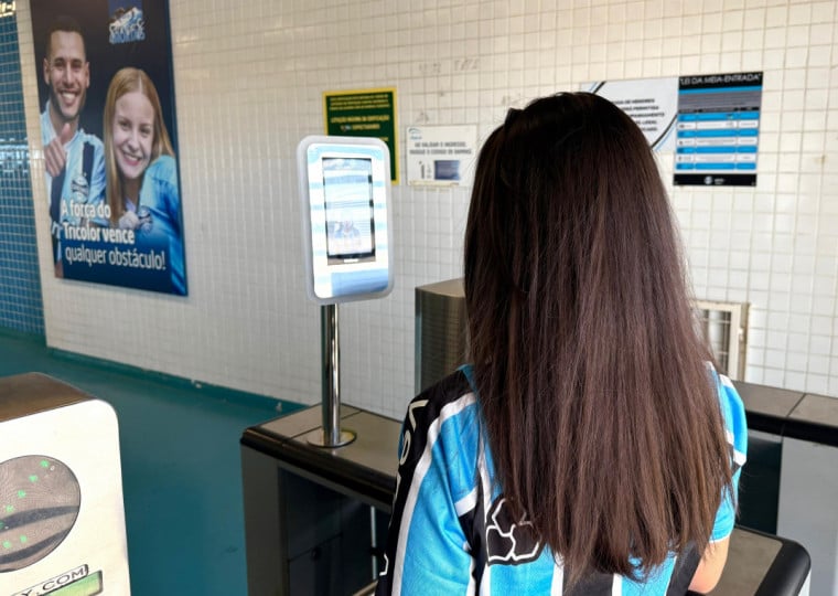 Reconhecimento facial vai garantir que apenas o titular do ingresso tenha acesso à Arena