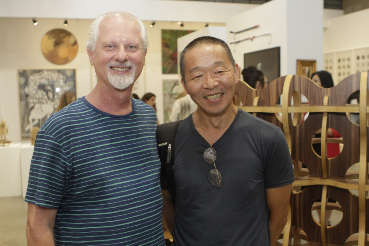 Justo Werlang e Mauro Fuke na Ocre Galeria  | EVANDRO OLIVEIRA/JC