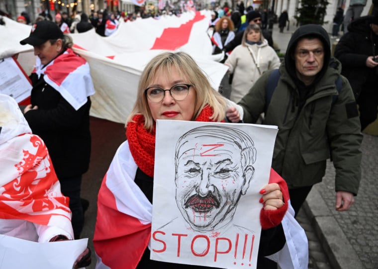 Protestos em diáspora na Polônia pediram que Lukashenko deixe o poder