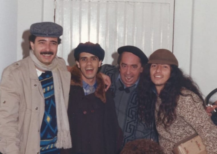 Da esquerda para direita: Celso Viáfora, Vinicius Brum, Lagarto Borges e Capucho, em foto dos anos 1980