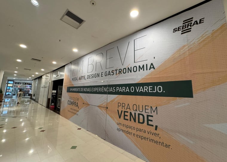 Loja Tela está sendo montada no terceiro piso do Praia de Belas Shopping, em Porto Alegre