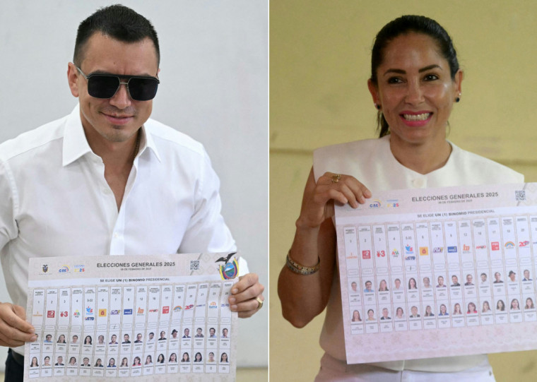 Atual presidente e Luisa González voltam a se enfrentar dia 13 de abril