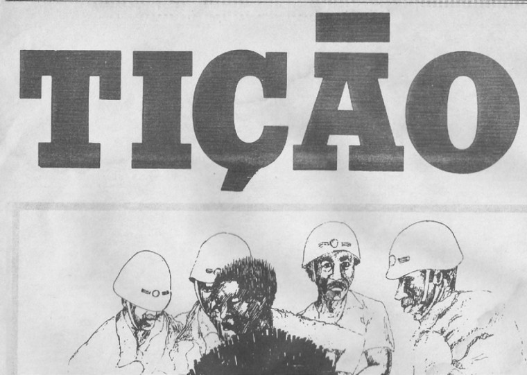 Ilustrações da revista Tição denunciavam mazelas como a violência policial