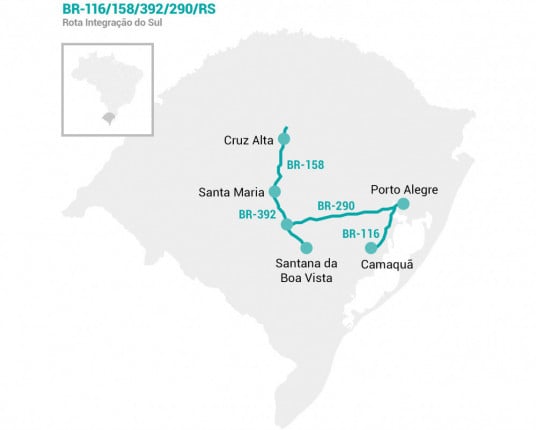 Leilão da Rota Integração do Sul prevê gerar aporte de R$ 9,5 bilhões