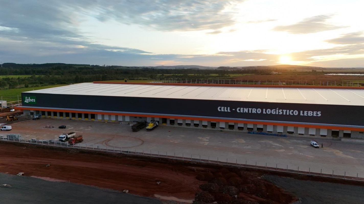 Ellosul está sendo implantado pelo grupo Lebes em Guaíba; segundo pavilhão está quase pronto | Lojas Lebes/Divulgação/JC