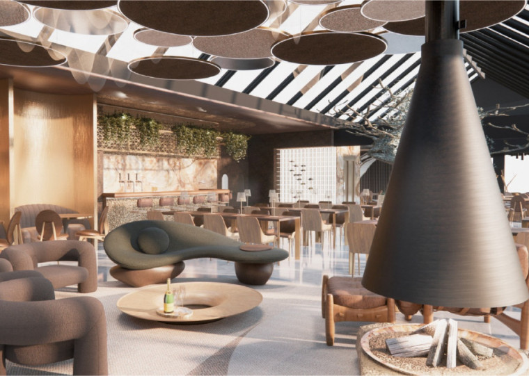 Serão três andares de operações de restaurante à confeitaria (projeto)