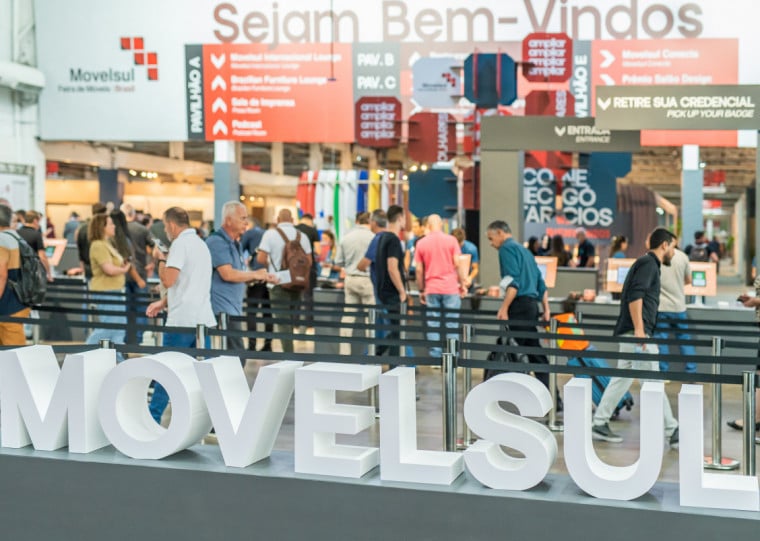 A 24&ordf; edi&ccedil;&atilde;o da Movelsul Brasil, realizada em 2025, reuiniu 247 expositores e 19.868 visitantes
