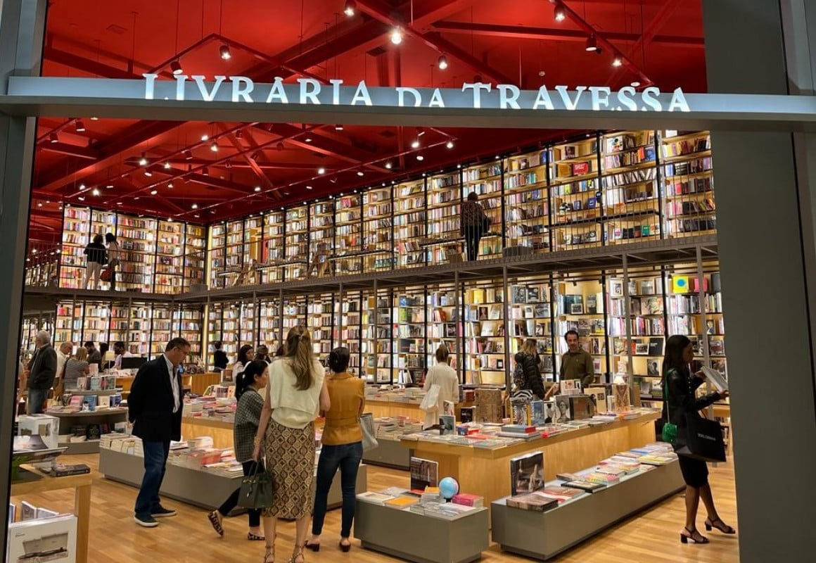 Teto vermelho, como a da filial em Ipanema, virou símbolo e vai estar em Porto Alegre | LIVRARIA TRAVESSA/DIVULGAÇÃO/JC