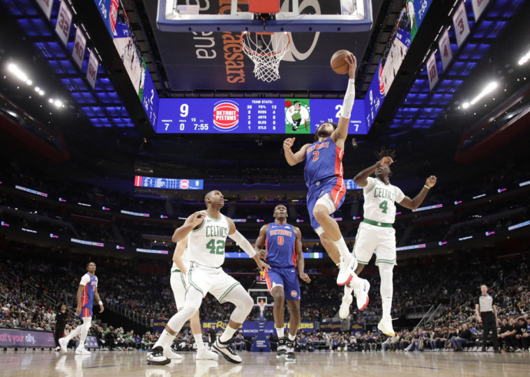 Os Pistons puseram fim a uma sequência de 12 derrotas para o Boston