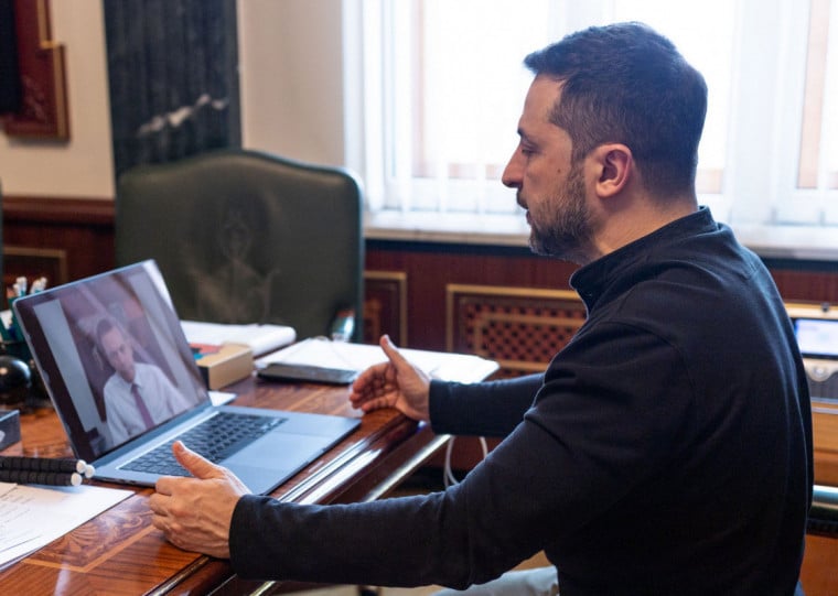 Presidente ucraniano agradeceu o apoio de líderes internacionais, como os da Holanda, Portugal, Eslovênia e Alemanha