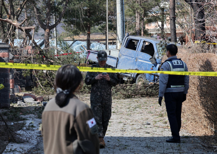 As bombas MK-82 lançadas "anormalmente" pelo caça KF-16 caíram fora do alcance de tiro